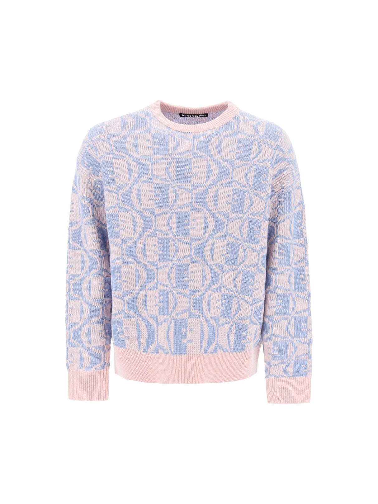 Jacquard Face Wool Sweater