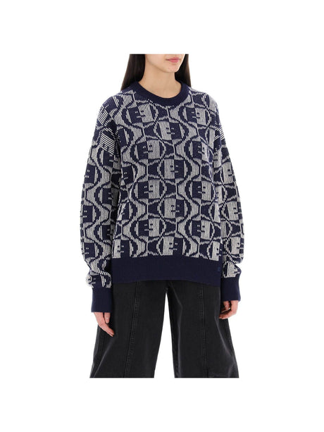 Jacquard Face Wool Sweater