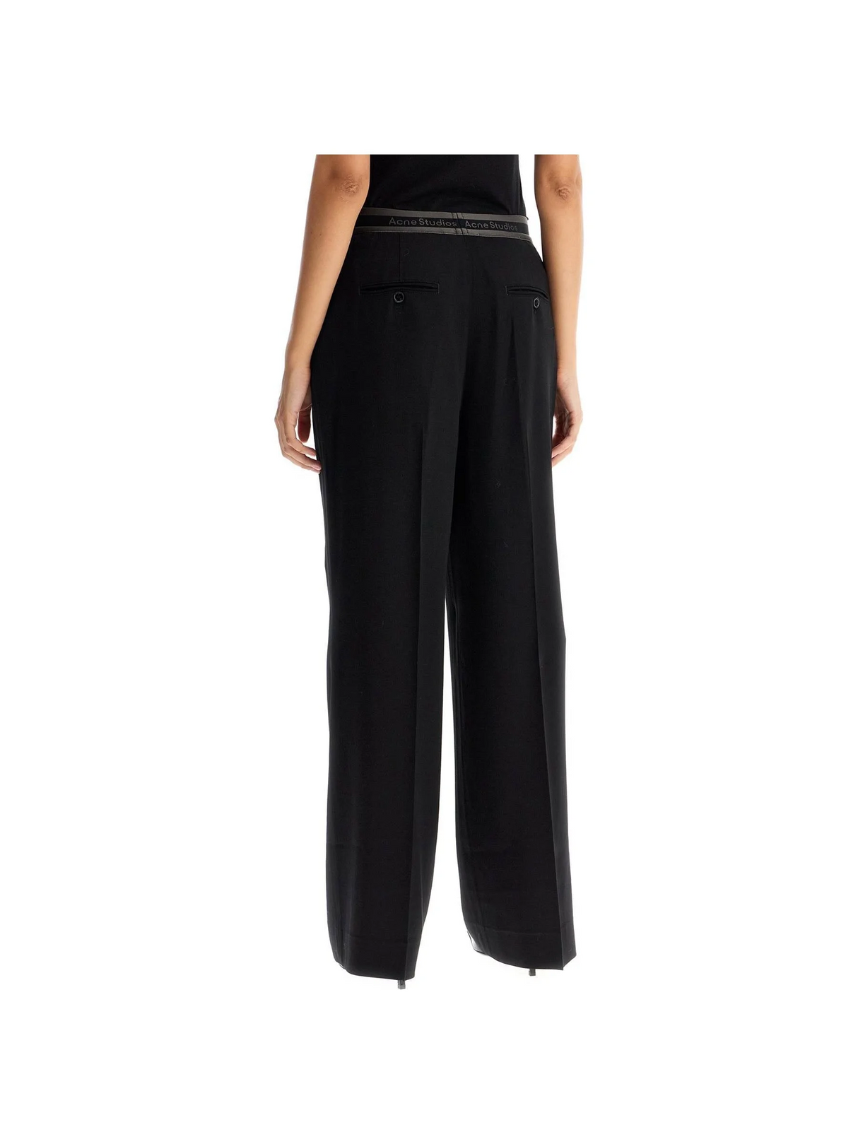 ACNE STUDIOS-Logo Tape Trousers -JOHN JULIA.