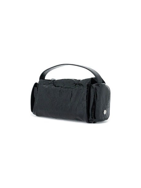 Multipocket Crinkled Leather Bag