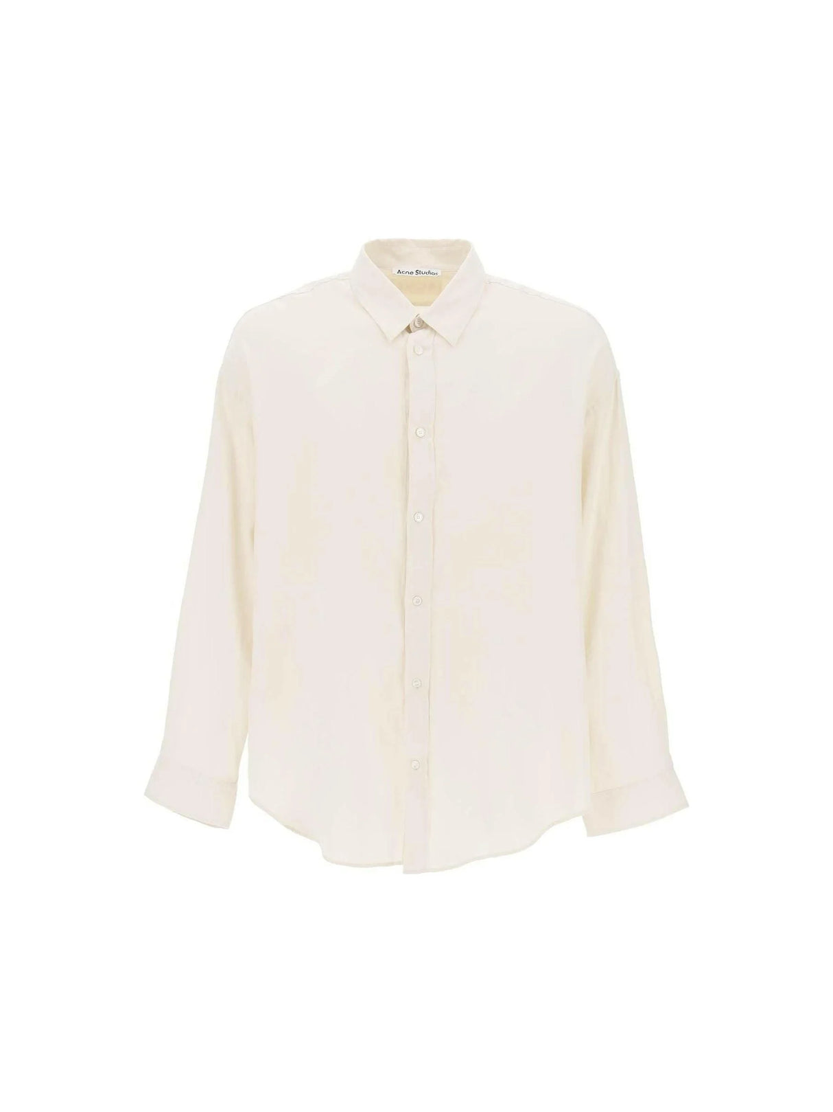 ACNE STUDIOS-Off Cotton Button-Up Shirt-JOHN JULIA