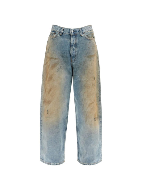 Baggy Jeans With A Distressed