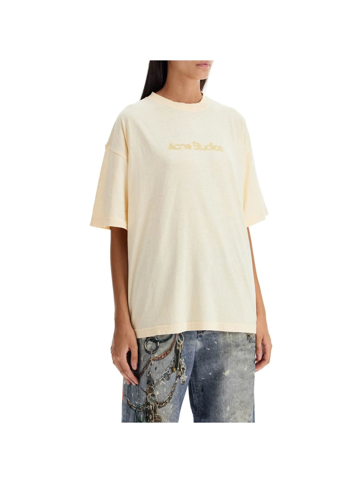 ACNE STUDIOS-Oversized Cotton T-shirt-JOHN JULIA