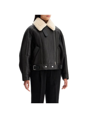 ACNE STUDIOS-Oversized Shearling Jacket -JOHN JULIA.