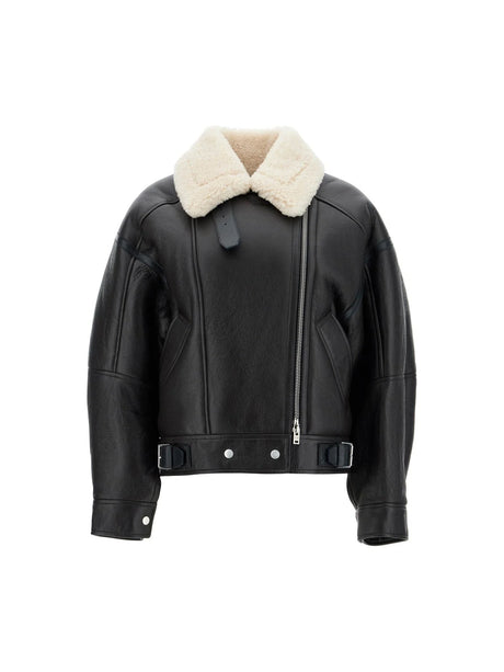 ACNE STUDIOS-Oversized Shearling Jacket -JOHN JULIA.