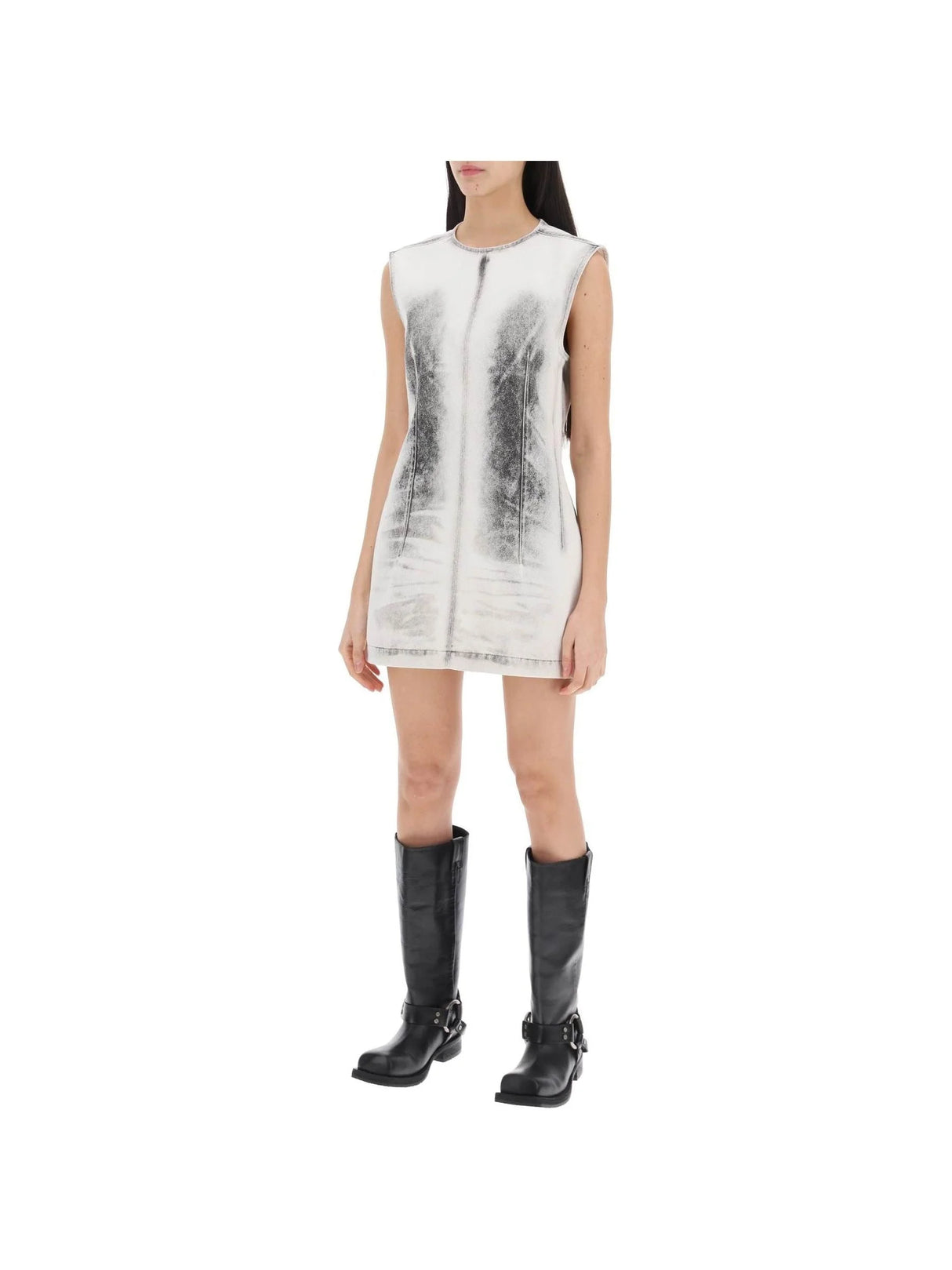 Pigmented Mini Denim Dress - Women > Clothing > Dresses > Mini