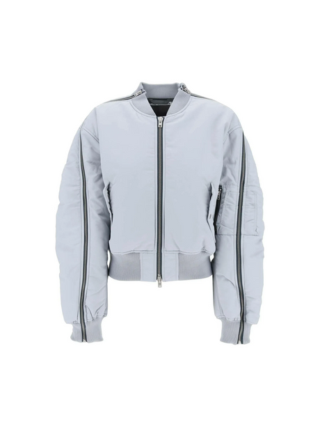 Powder Blue Bomber Jacket ACNE STUDIOS JOHN JULIA.