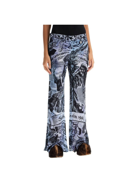 Printed Crepe Flared Pants ACNE STUDIOS