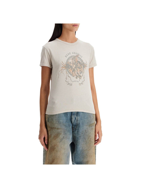 ACNE STUDIOS-Printed Slim Fit T Shirt -JOHN JULIA.