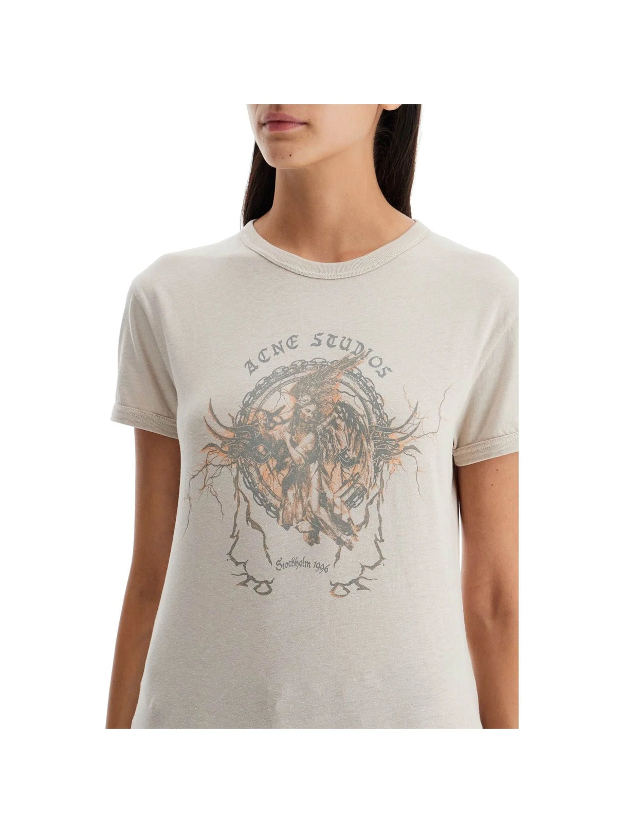 ACNE STUDIOS-Printed Slim Fit T Shirt -JOHN JULIA.