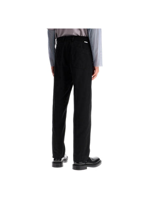 Straight Leg Twill Trousers In Nine Words