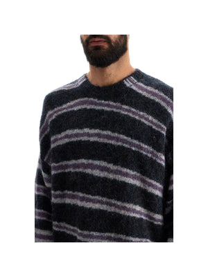 Striped Brushed Pullover Sweater