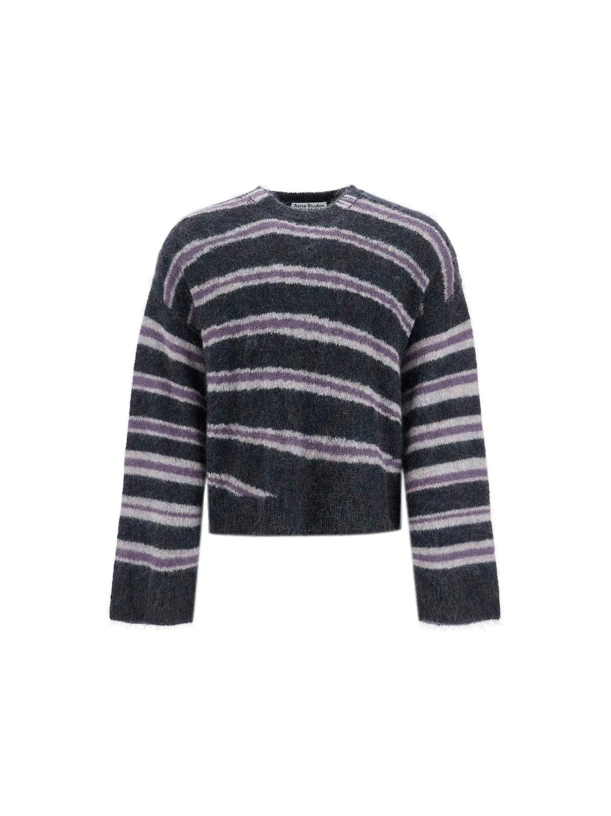 Striped Brushed Pullover Sweater