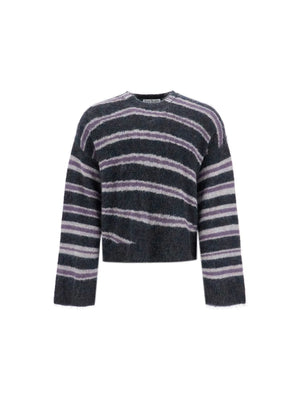 Striped Brushed Pullover Sweater