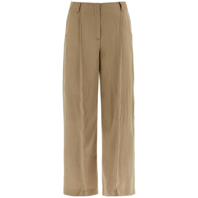 Tailored Wool Blend Trousers.