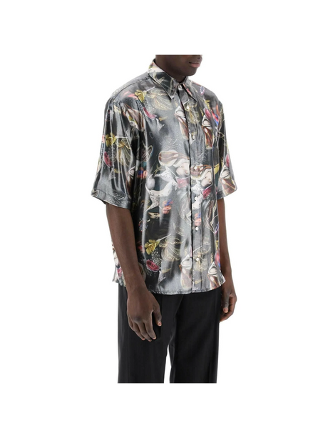 x Per B. Sundberg Print Laminated Short Sleeved Shirt ACNE STUDIOS JOHN JULIA.