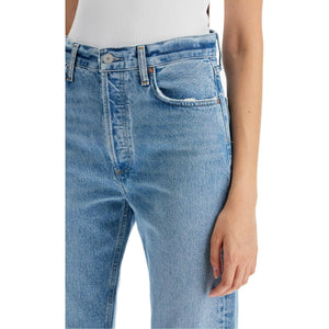 90's Pinch Waist High Rise Straight Jeans.