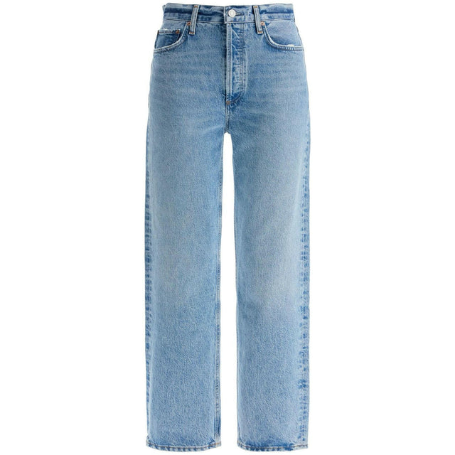 90's Pinch Waist High Rise Straight Jeans.