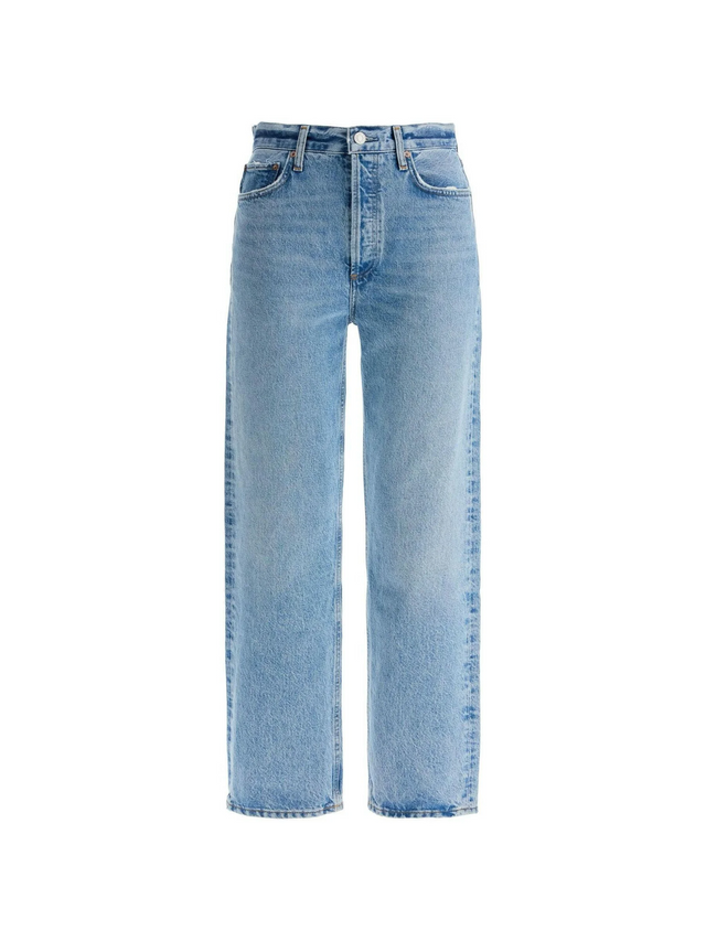 90's Pinch Waist High Rise Straight Jeans.