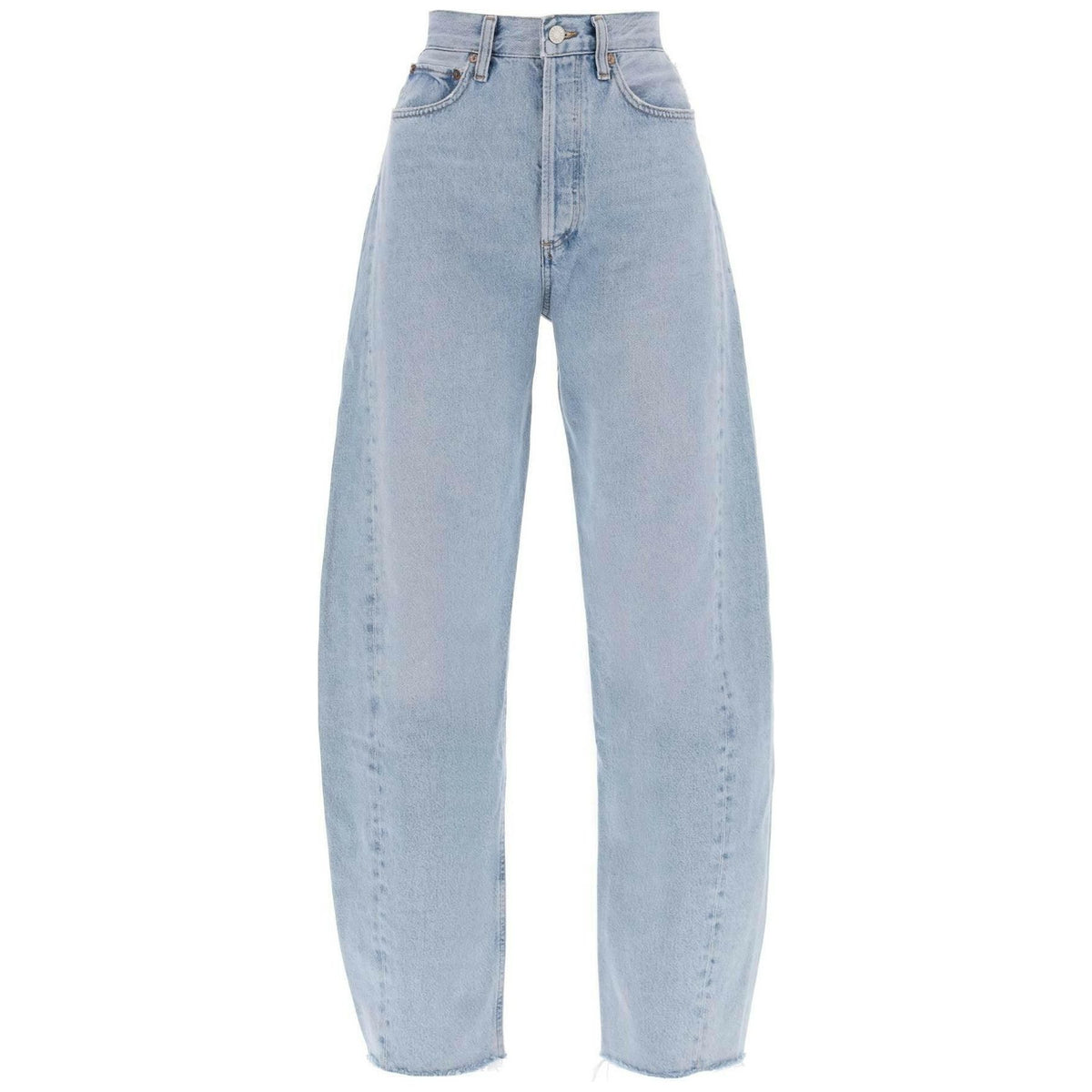 AGOLDE - Blue Luna Curved Leg Organic Cotton Jeans in Void - JOHN JULIA