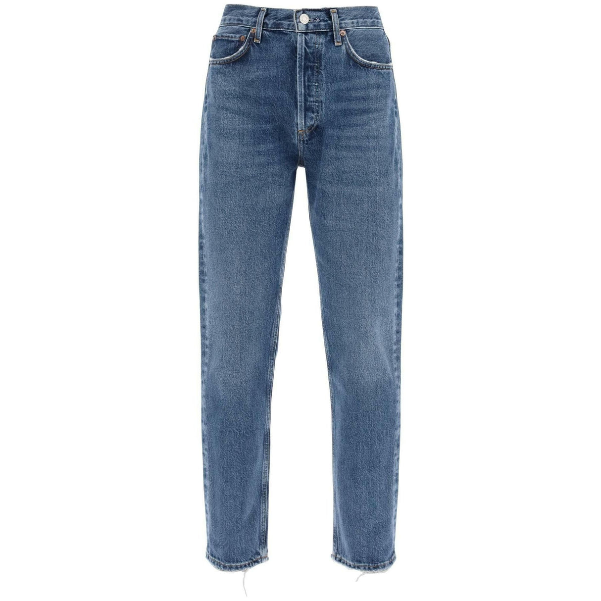 Blue Regenerative Cotton Straight 90'S Jeans in Range AGOLDE JOHN JULIA.