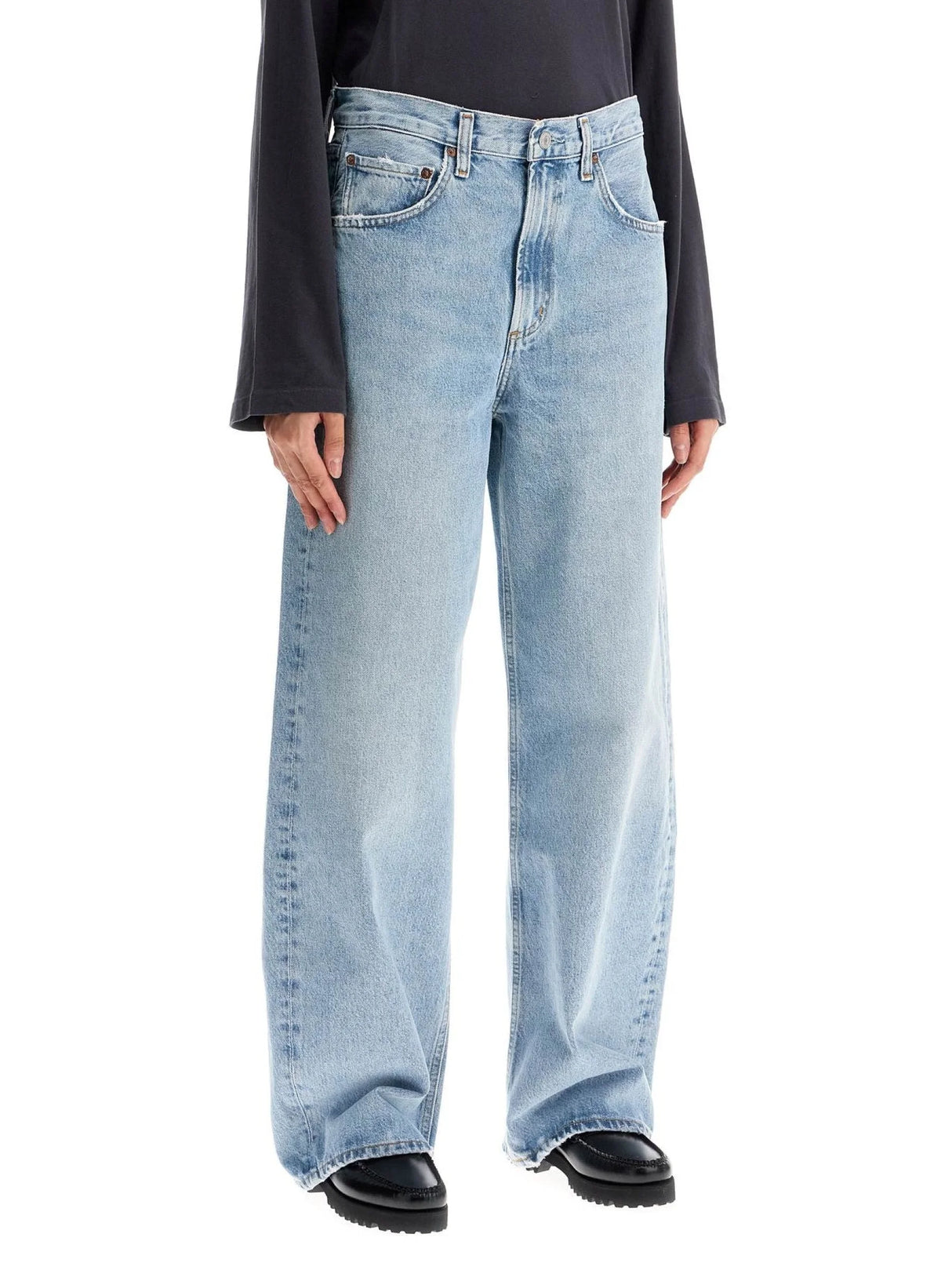 Curved Leg Jeans For A