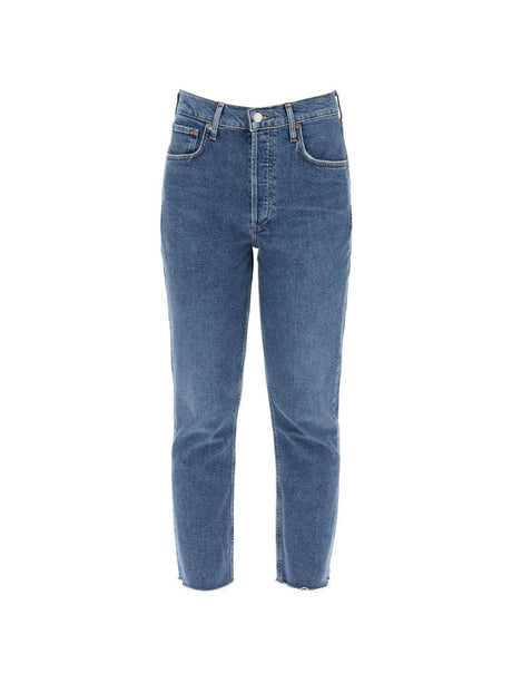 Escape Riley High-Waisted Organic Cotton Stretch Jeans AGOLDE JOHN JULIA.