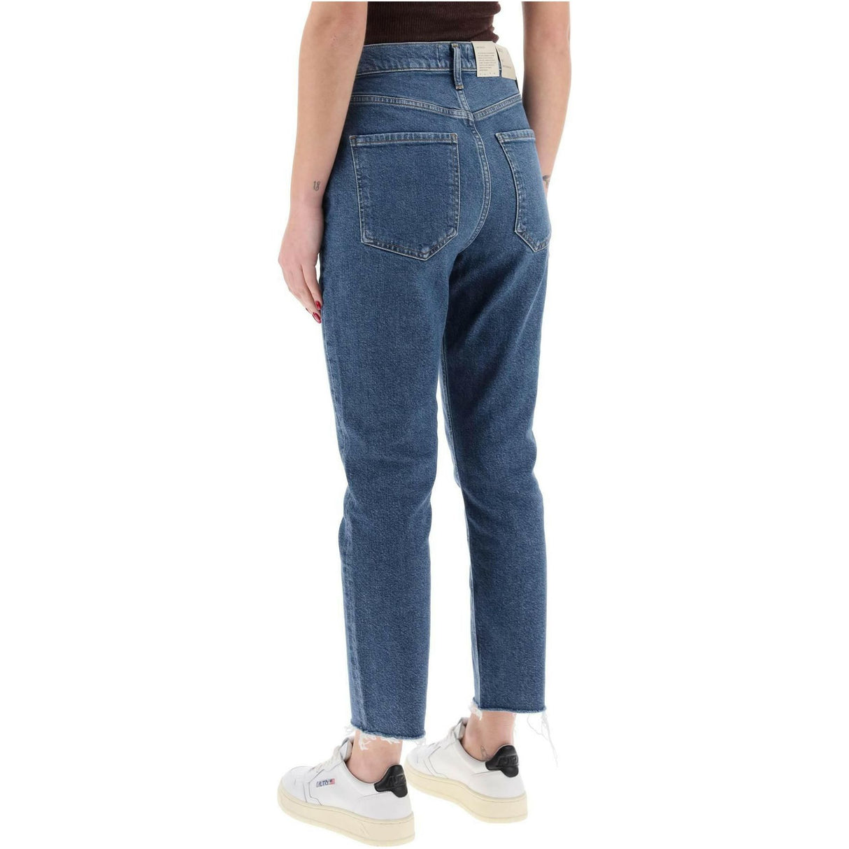 Escape Riley High-Waisted Organic Cotton Stretch Jeans AGOLDE JOHN JULIA.