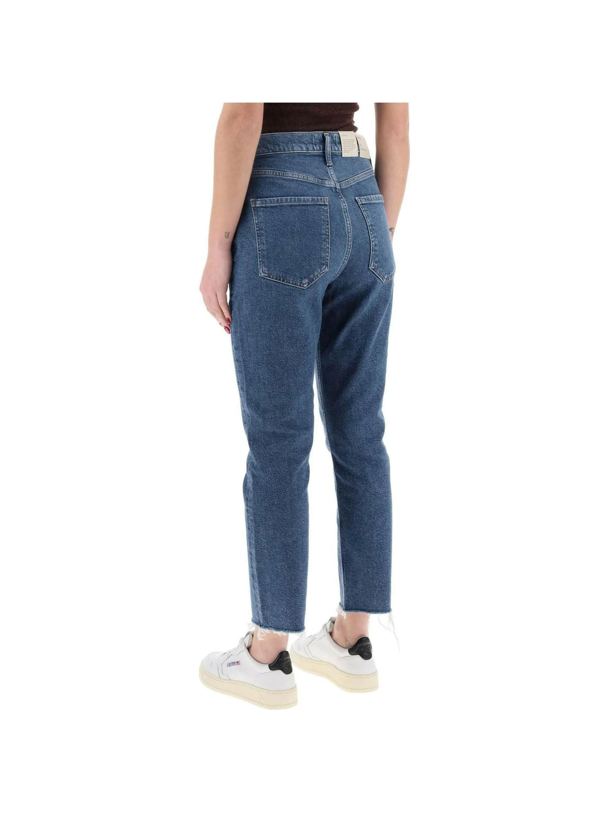 Escape Riley High-Waisted Organic Cotton Stretch Jeans AGOLDE JOHN JULIA.