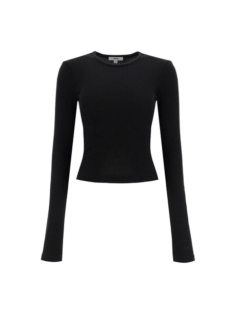 AGOLDE-Fitted Long Sleeved Top By -JOHN JULIA.