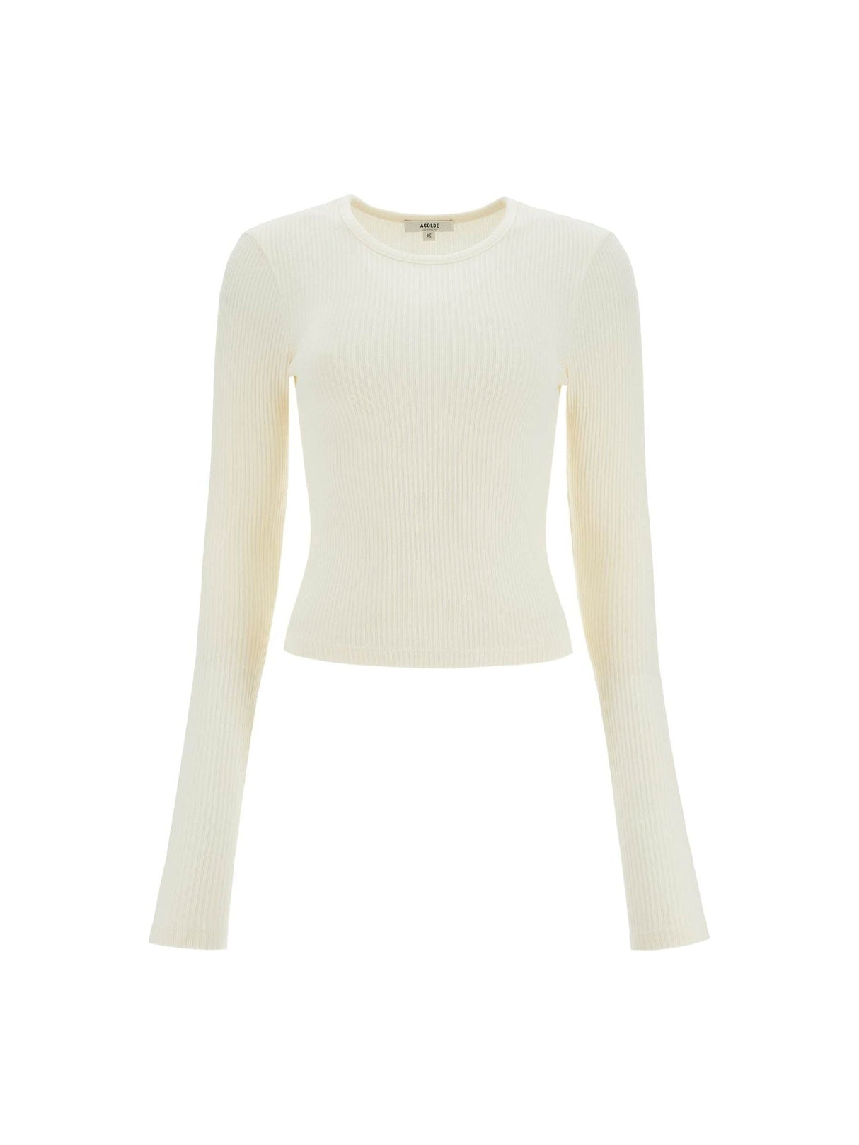 AGOLDE-Fitted Long Sleeved Top By -JOHN JULIA.