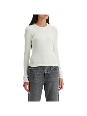 AGOLDE-Fitted Long Sleeved Top By -JOHN JULIA.