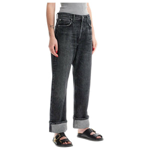 Fran Low Slung Straight Organic Cotton Jeans.