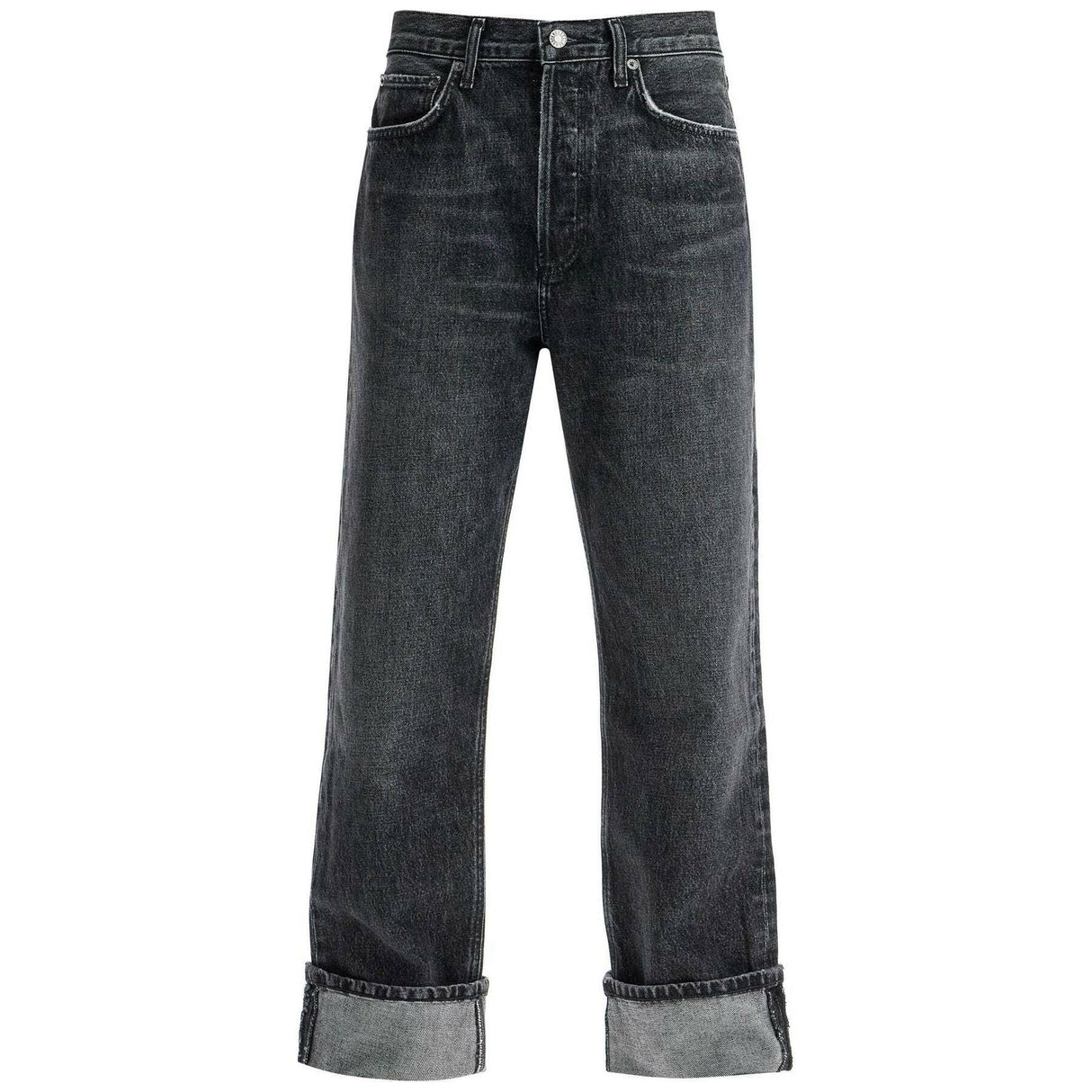 Fran Low Slung Straight Organic Cotton Jeans.