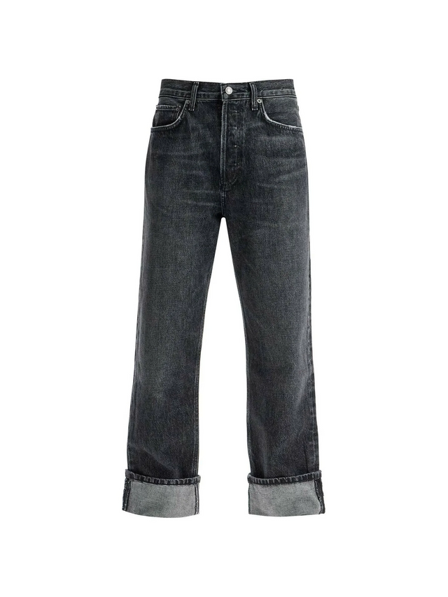 Fran Low Slung Straight Organic Cotton Jeans.