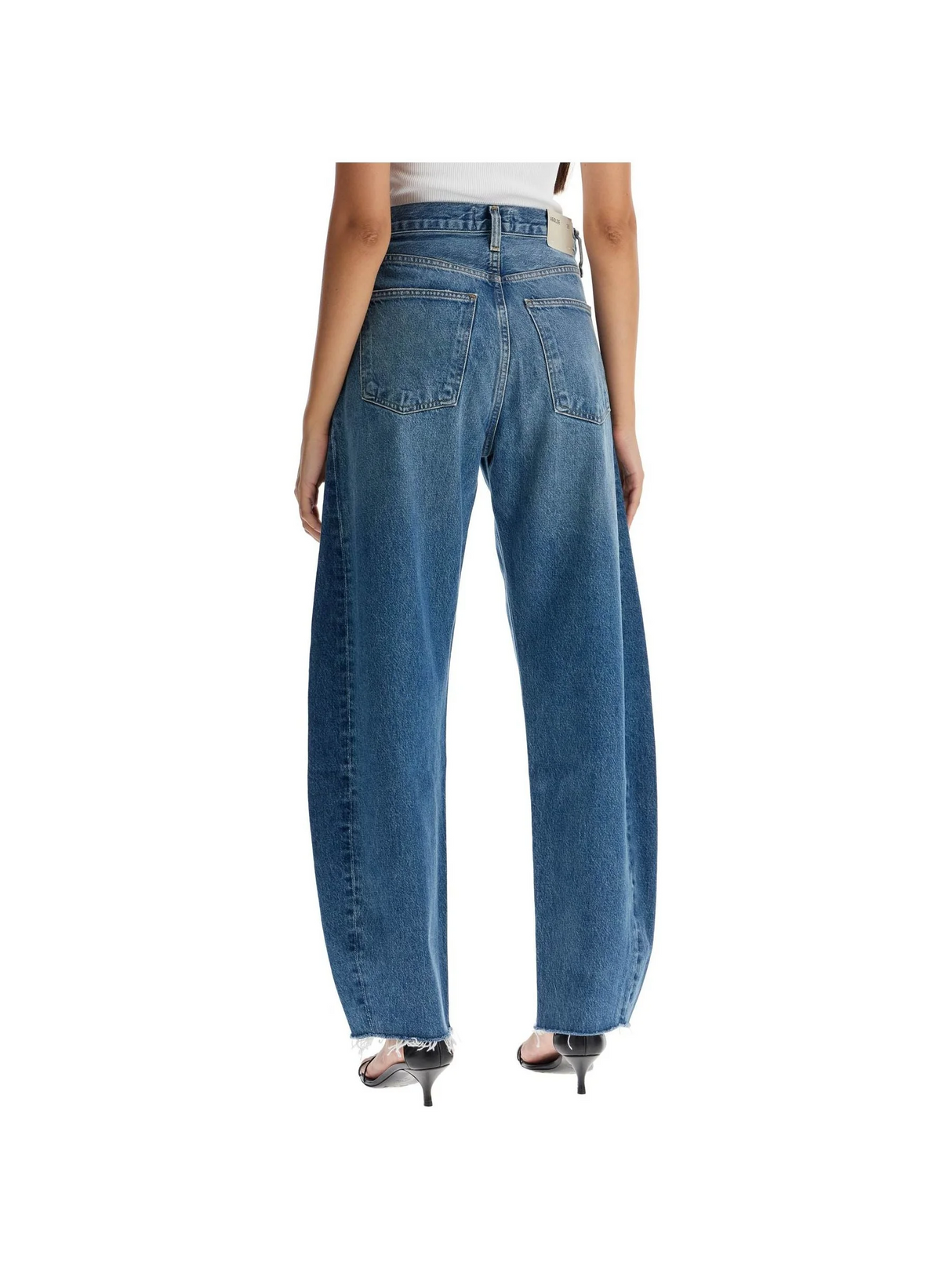 Luna Curved Leg Denim Jeans-Agolde-JOHN JULIA