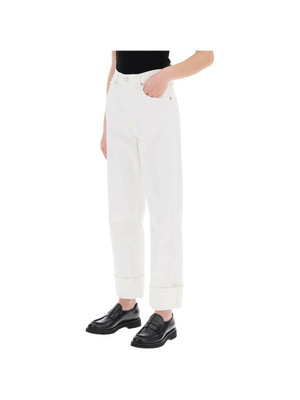 White Milkshake Fran Low Slung Organic Cotton Straight-Leg Jeans AGOLDE JOHN JULIA.