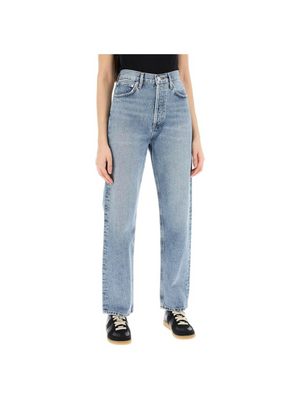 Blue Navigate 90's Vintage High-Wasited Cotton Jeans AGOLDE JOHN JULIA.