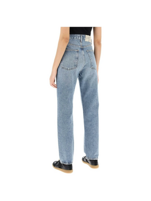 Blue Navigate 90's Vintage High-Wasited Cotton Jeans AGOLDE JOHN JULIA.