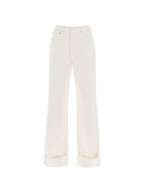 Organic Cotton Dame High Rise Wide-Leg Jeans AGOLDE JOHN JULIA.