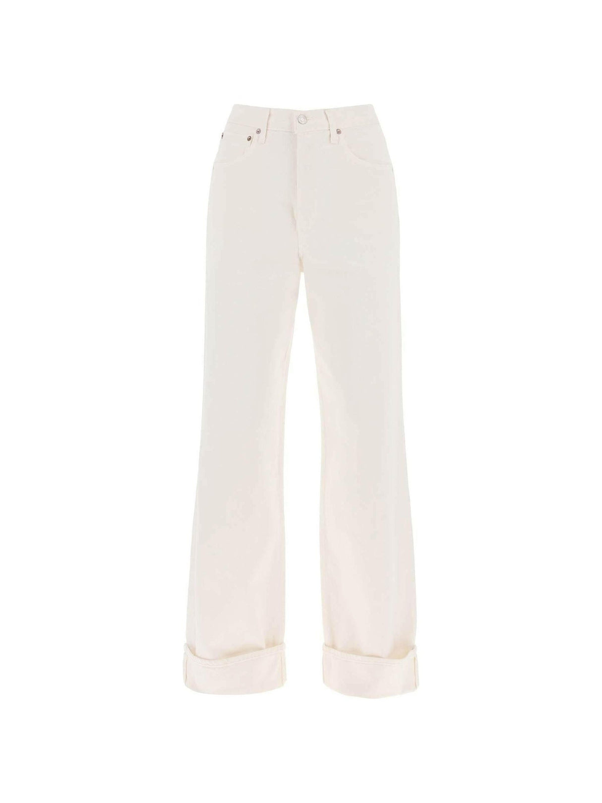 Organic Cotton Dame High Rise Wide-Leg Jeans AGOLDE JOHN JULIA.