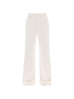 Organic Cotton Dame High Rise Wide-Leg Jeans AGOLDE JOHN JULIA.