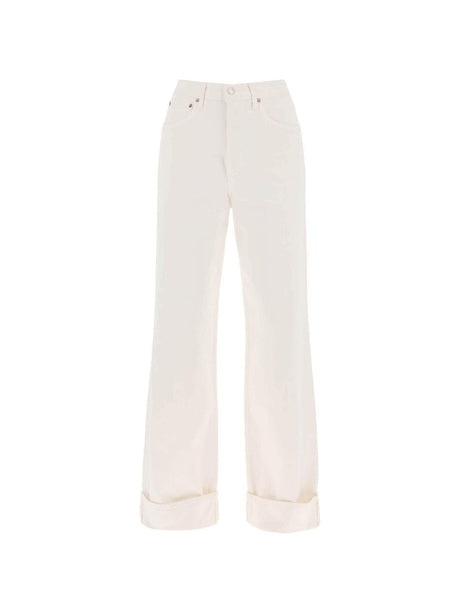 Organic Cotton Dame High Rise Wide-Leg Jeans AGOLDE JOHN JULIA.