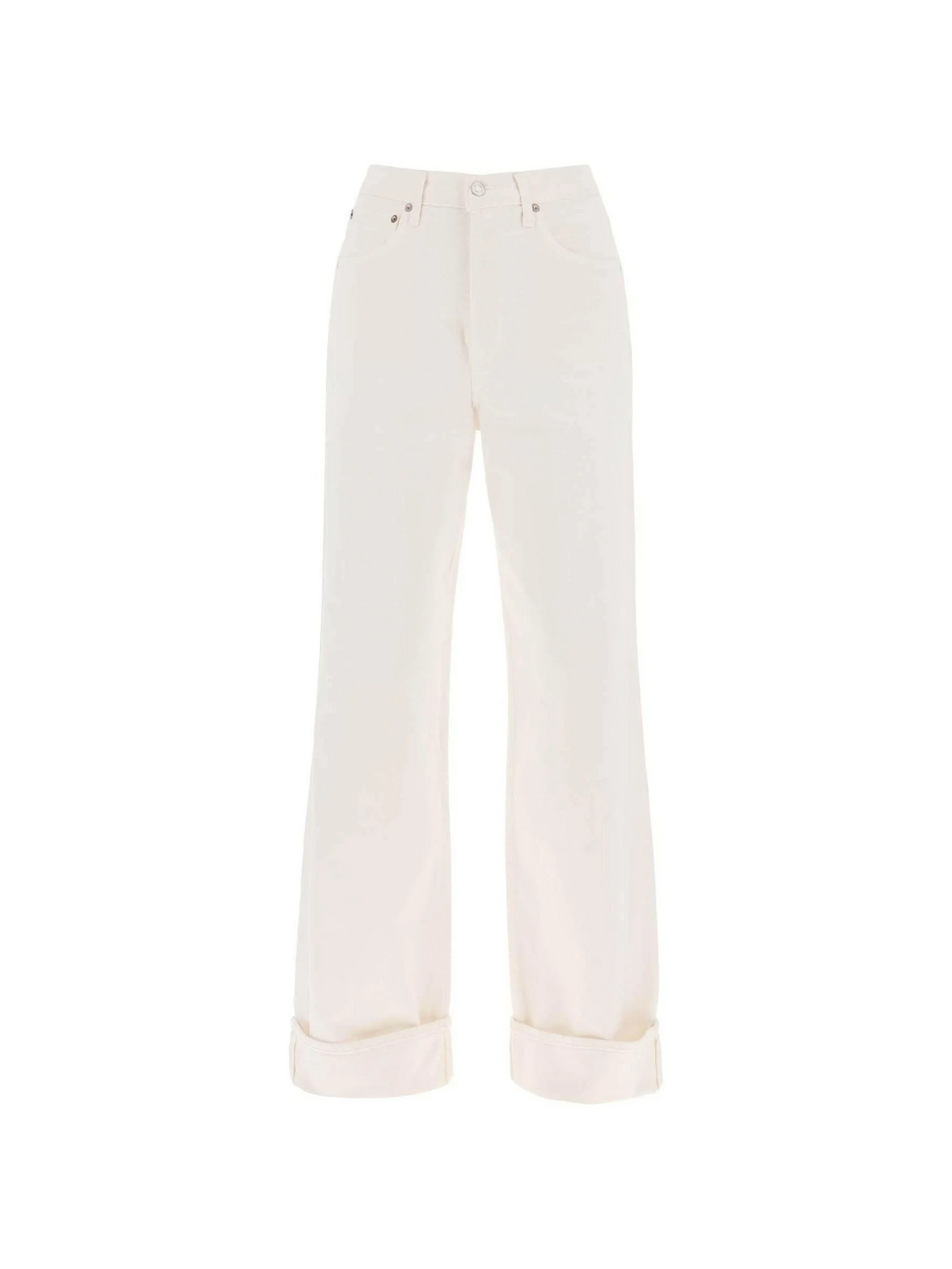 Organic Cotton Dame High Rise Wide-Leg Jeans AGOLDE JOHN JULIA.