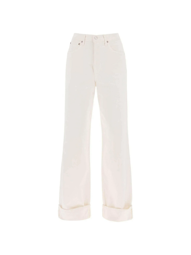 Organic Cotton Dame High Rise Wide-Leg Jeans AGOLDE JOHN JULIA.