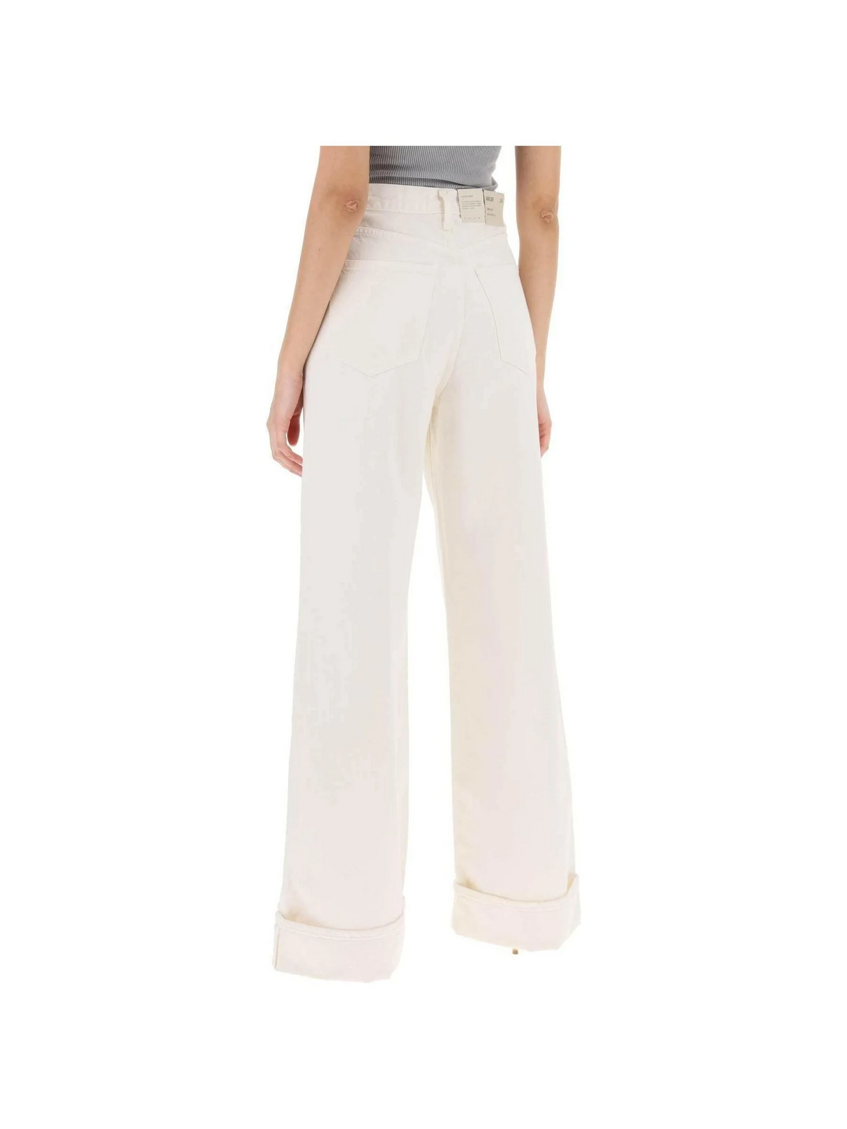 Organic Cotton Dame High Rise Wide-Leg Jeans AGOLDE JOHN JULIA.