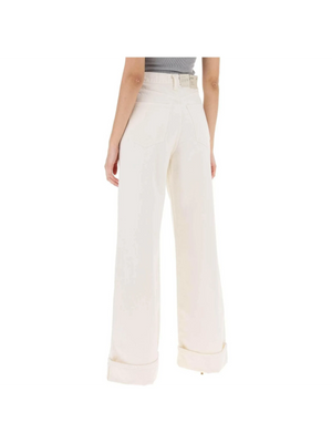 Organic Cotton Dame High Rise Wide-Leg Jeans AGOLDE JOHN JULIA.