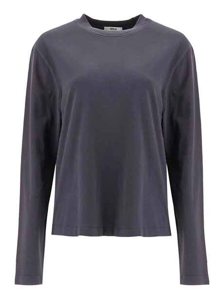 Long-Sleeved Organic Cotton T-Shirt-Agolde-JOHN JULIA