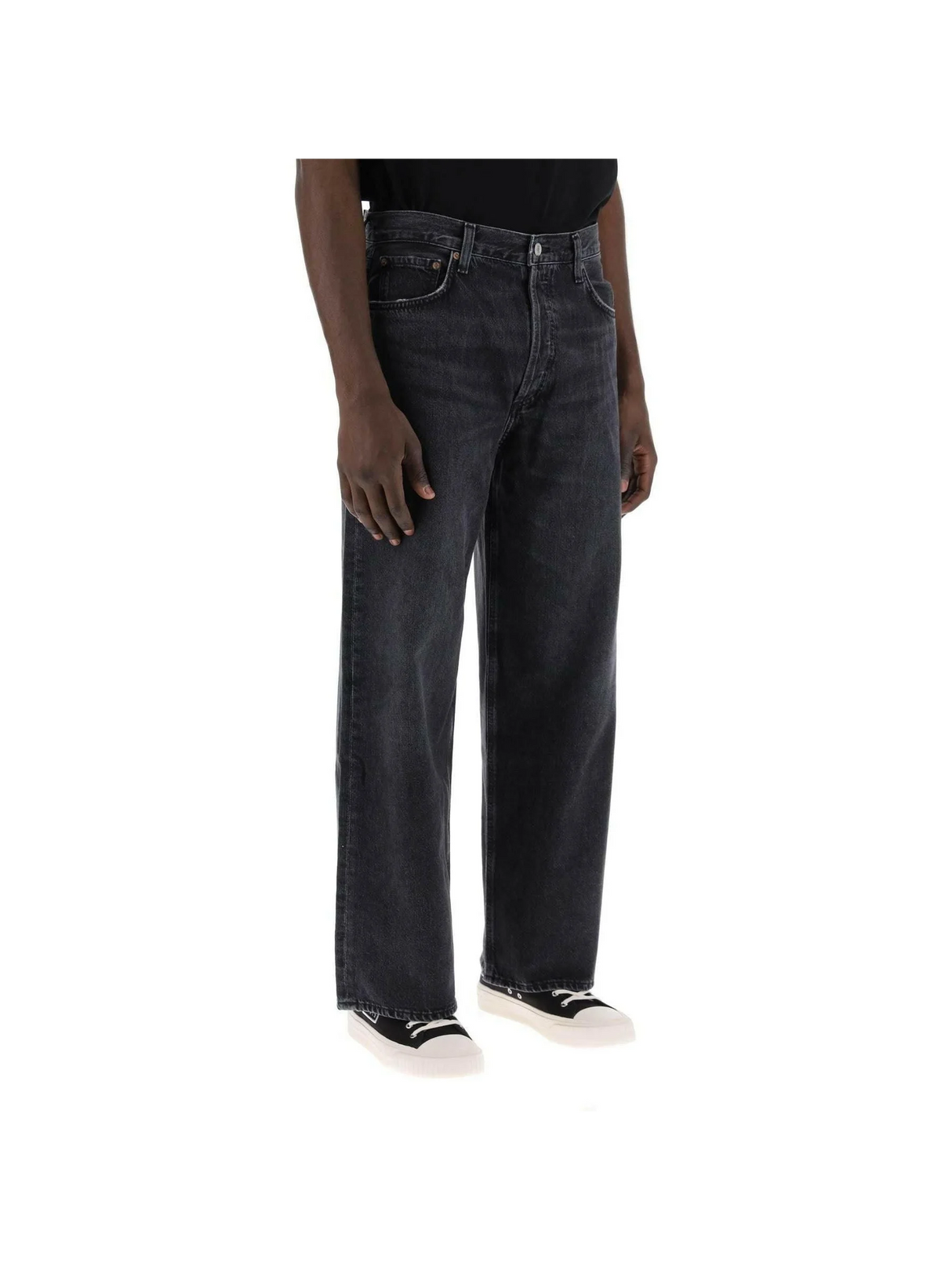 Organic Cotton Low Slung Baggy Jeans in Paradox AGOLDE JOHN JULIA.