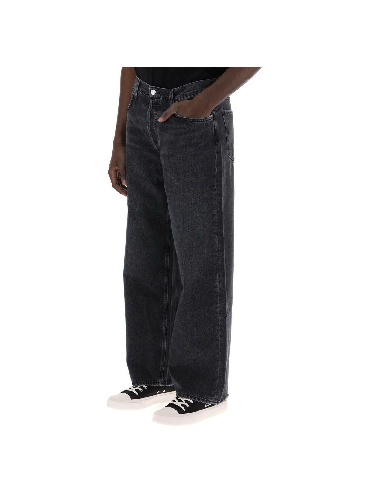 Organic Cotton Low Slung Baggy Jeans in Paradox AGOLDE JOHN JULIA.